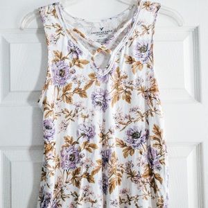 American Eagle Floral Tank Top